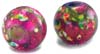 Pearl finish marble glass bead - click here for large view